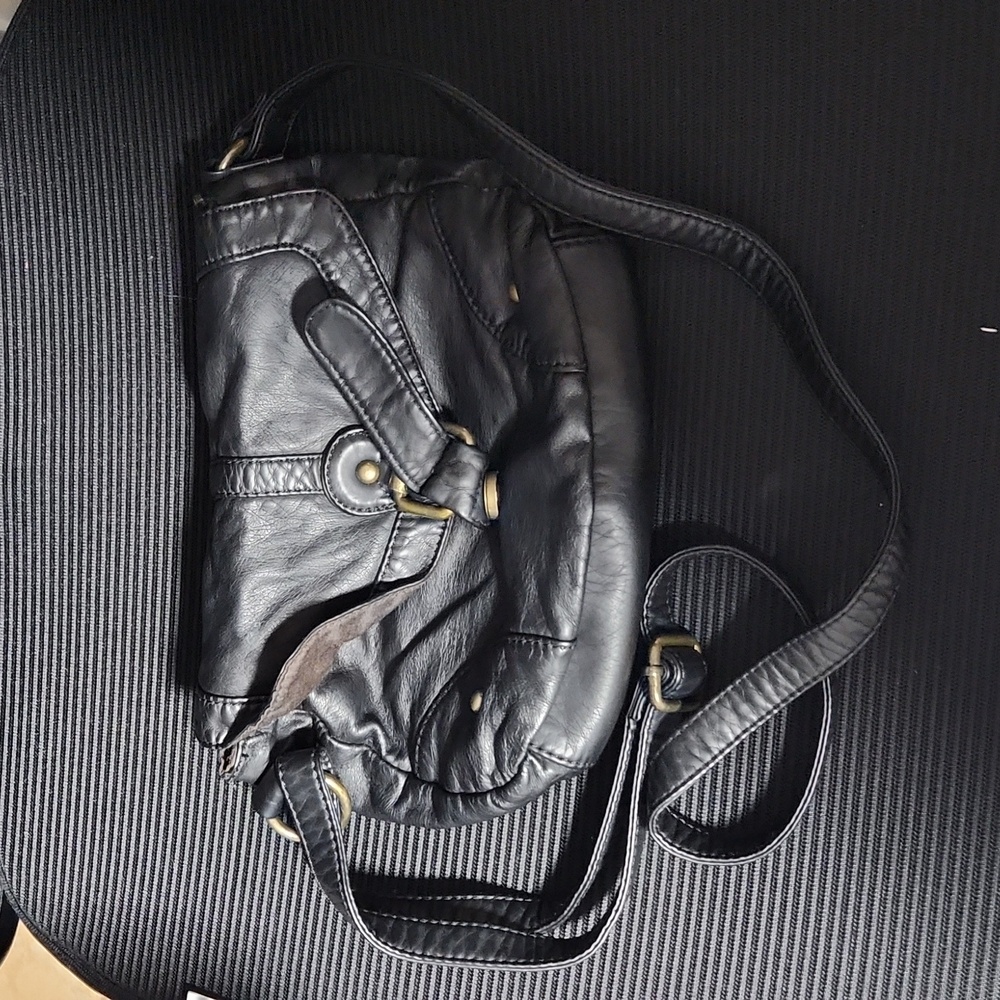 Black crossbody purse